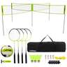 Triumph 4 Square Volleyball and Badminton Game - Black, Green