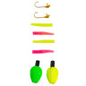 Leland Lures Trout Magnet 8pc Combo Pack Grub Kit - Pink/Chartreuse, 1/64oz - Pink/Chartreuse