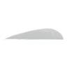 Trueflight Parabolic 3in White Feathers - 100 Pack - White 3in