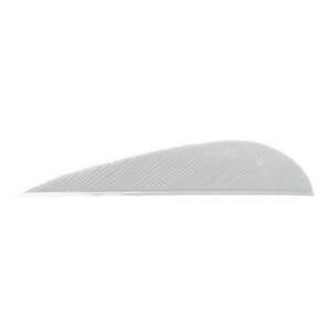 Trueflight Parabolic 3in White Feathers - 100 Pack