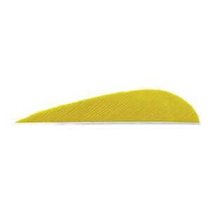 Trueflight Parabolic 3in Yellow Feathers - 100 Pack