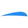 Trueflight Parabolic 4in Blue Feathers - 100 Pack - Blue 4in