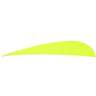 Trueflight Parabolic 4in Chartreuse Feathers - 100 Pack - Chartreuse 4in