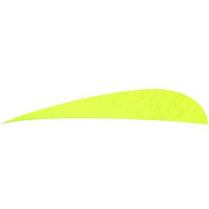 Trueflight Parabolic 4in Chartreuse Feathers - 100 Pack