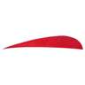Trueflight Parabolic 4in Red Feathers - 100 Pack - Red 4in