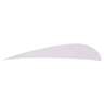 Trueflight Parabolic 4in White Feathers - 100 Pack - White 4in