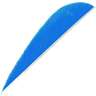 Trueflight Parabolic Left Wing Blue 3in Feathers - 100 Pack - Blue 3in