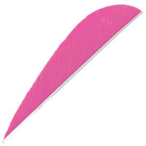 Trueflight Parabolic Pink 3in Feathers - 100 Pack