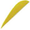 Trueflight Parabolic Yellow 3in Feathers - 100 Pack - Yellow 3in