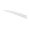 Trueflight Shield Cut 4in White Feathers - 100 Pack - White 4in