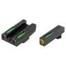 TruGlo Brite-Site TFX Pro Glock 42/43 U-Notch Sight Set - Green w/Orange Outline - Black