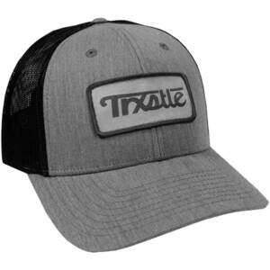 Trxstle Classic Logo Trucker Fishing Hat - Heathered Gray/Dark Charcoal