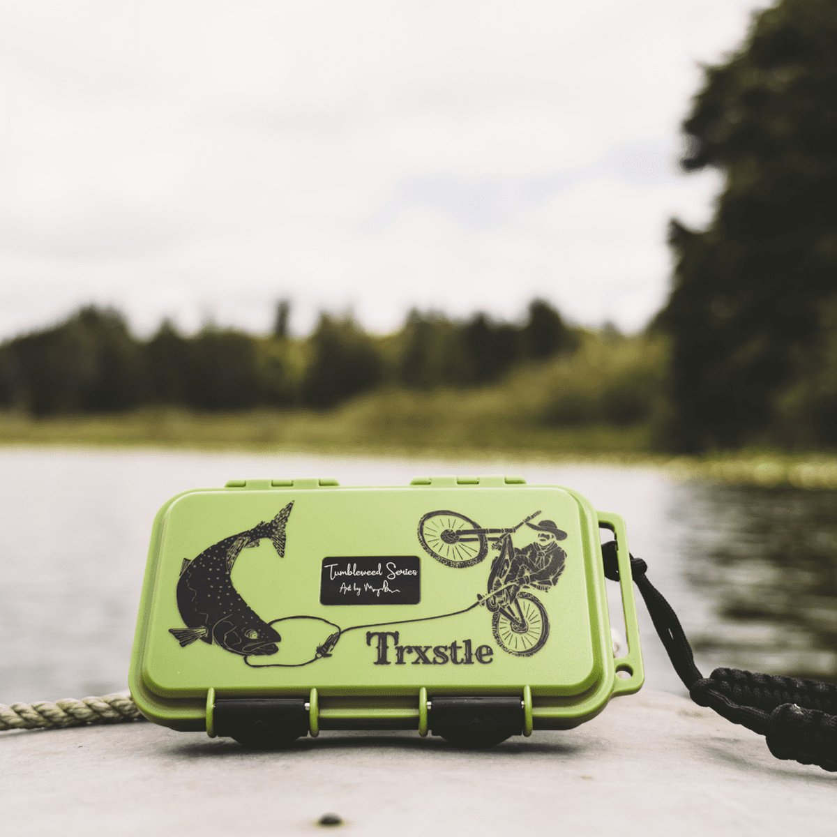Trxstle River Locker Fly Box - Green - Green Trxstle River Locker Fly Box - Green - Green