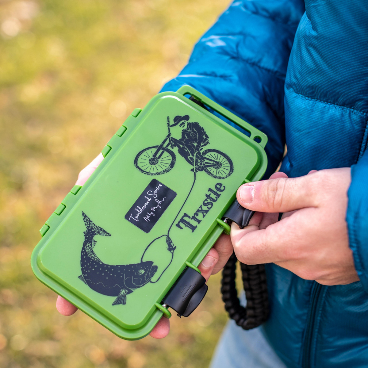 Trxstle River Locker Fly Box - Green - Green Trxstle River Locker Fly Box - Green - Green