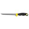 Tsunami Fillet Knife With Sheath - Black/Yellow, 7in - Black/Yellow
