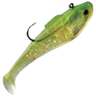 Tsunami Performance Holographic Swim Shad Soft Swimbait - Chartreuse/Silver, 2-3/8oz, 6in - Chartreuse/Silver 6
