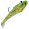 Tsunami Performance Holographic Swim Shad Soft Swimbait - Chartreuse/Silver, 2-3/8oz, 6in - Chartreuse/Silver 6