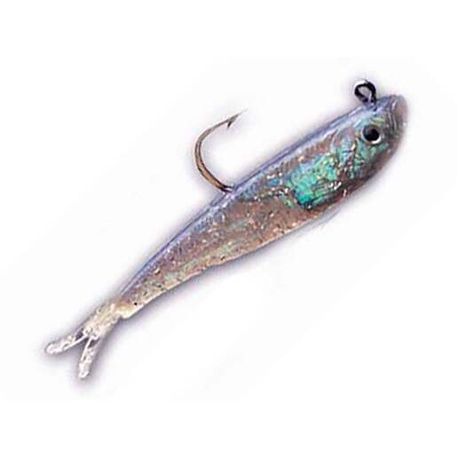 Tsunami Split Tail Soft Minnow Bait – Pearl/Spot