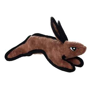 Tuffy Barnyard Junior Brown Rabbit Plush Dog Toy