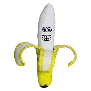 Tuffy Funny Food Banana Plush Dog Toy