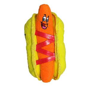 Tuffy Funny Food Hot Dog Plush Dog Toy