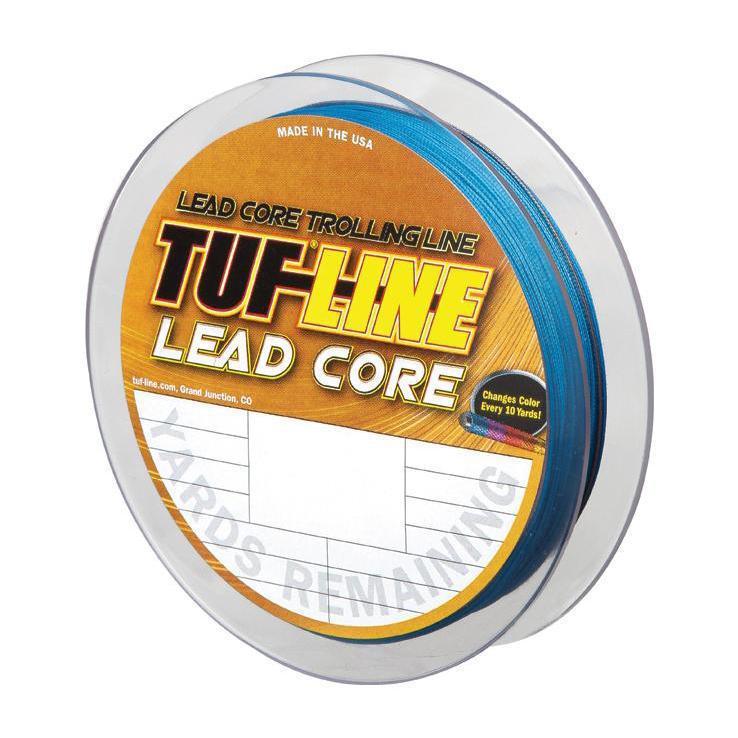 Tuf-Line Lead Core Line Braided Fishing Line - 12lb, Metered Multicolor ...