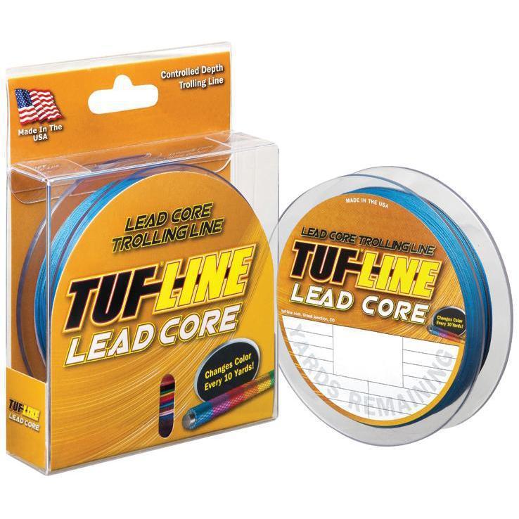 5 Color Leadcore Line Tuf-Line Lead Core Line Braided Fishing Line - 15lb, Metered Multicolor ...