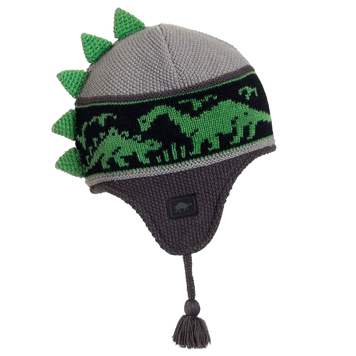 Turtle Fur Boys' Dr. Dino Earflap Beanie - Gray - Gray One Size Fits Most Turtle Fur Boys' Dr. Dino Earflap Beanie - Gray - Gray One Size Fits Most