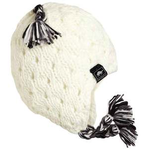 Turtle Fur Girls' Caravan Hand Knit Beanie - White