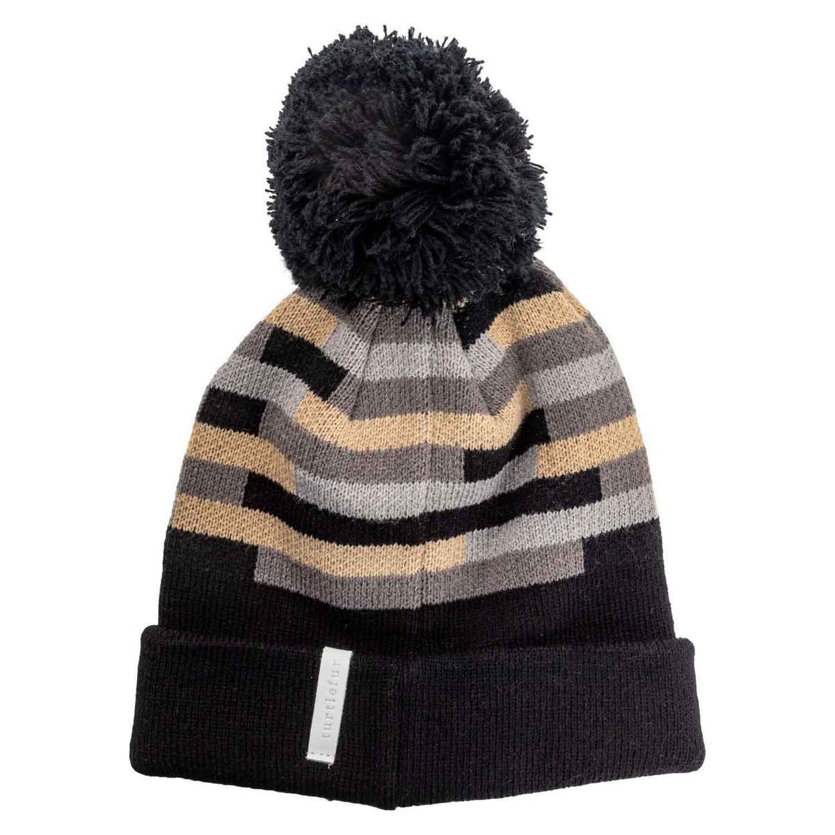 Turtle Fur Youth Henry Pom Beanie - Black - Black One Size Fits Most Turtle Fur Youth Henry Pom Beanie - Black - Black One Size Fits Most
