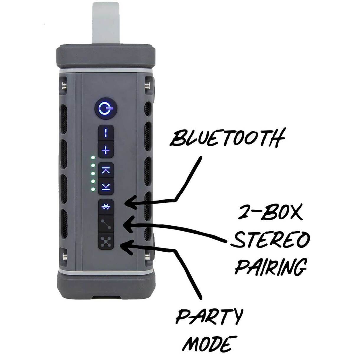 Turtlebox Ranger American Turtlebox Ranger Speaker - Gray | Sportsman's Warehouse