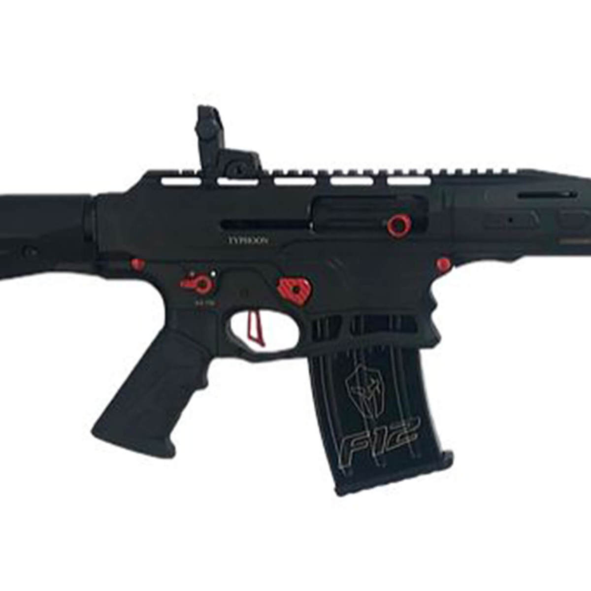 Typhoon F12 Puma Sport 12 Gauge 3in Black/Red Semi Automatic Shotgun - 18.5in - Black Typhoon F12 Puma Sport 12 Gauge 3in Black/Red Semi Automatic Shotgun - 18.5in - Black