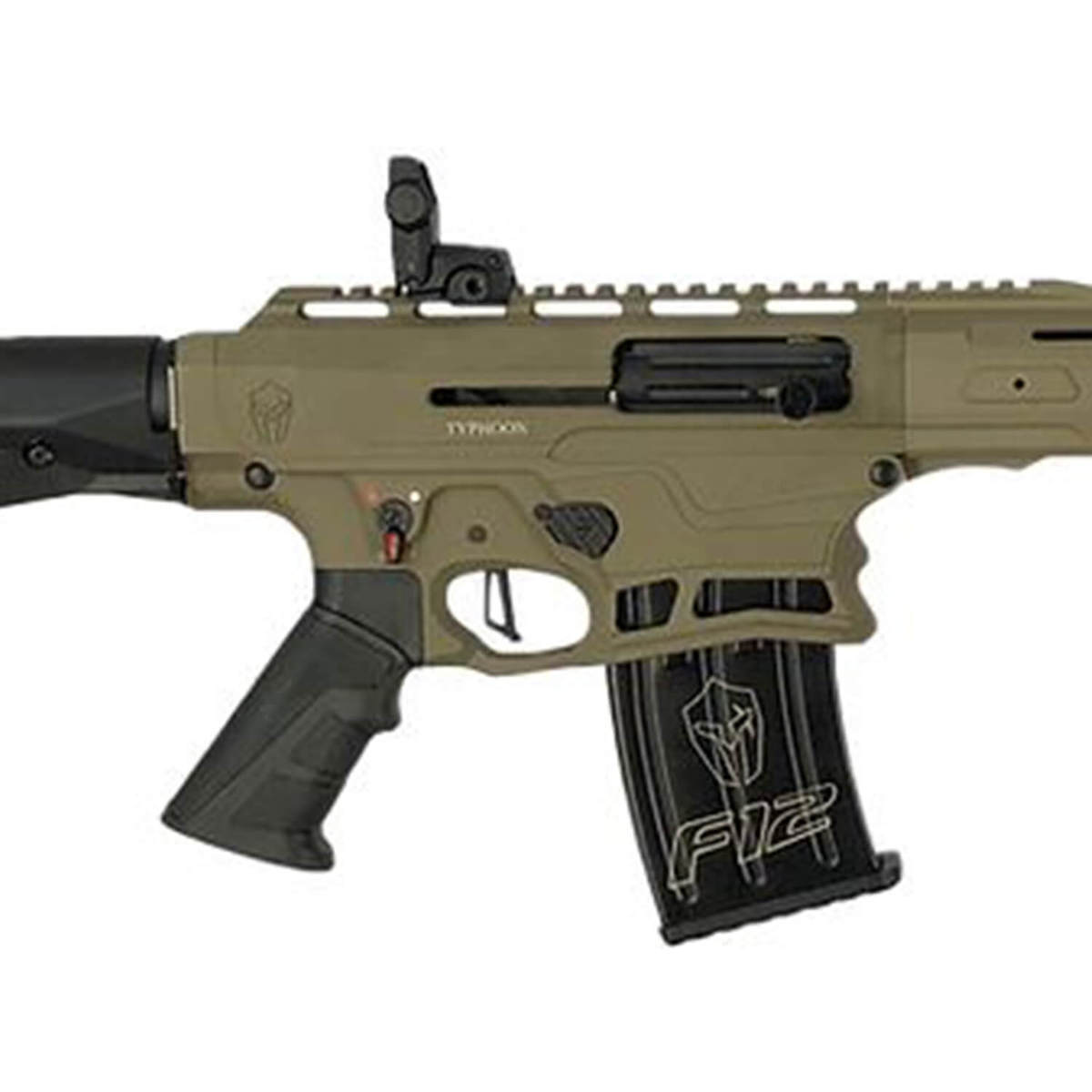 Typhoon F12 Puma Sport 12 Gauge 3in Black/Flat Dark Earth Semi Automatic Shotgun - 18.5in - Flat Dark Earth/Black Typhoon F12 Puma Sport 12 Gauge 3in Black/Flat Dark Earth Semi Automatic Shotgun - 18.5in - Flat Dark Earth/Black