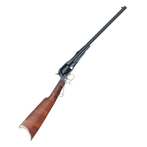 Uberti 1858 New Army Target Carbine Blued Revolver Rifle - 44 Magnum - 18in - Brown image