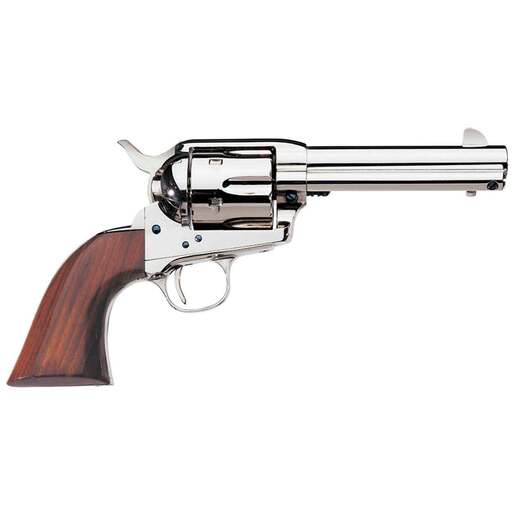 Uberti 1873 Single Action Cattleman 45 (Long) Colt 4.75in Polished Nickel Revolver - 6 Rounds image