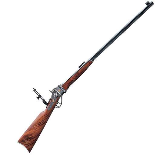 Uberti 1874 Sharps Extra Deluxe Blued Single Shot Rifle  4570 Government  32in  Brown