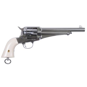 Uberti 1875 Single Action Army Outlaw Frank James 45 (Long) Colt 7.5in Nickle Revolver - 6 Rounds