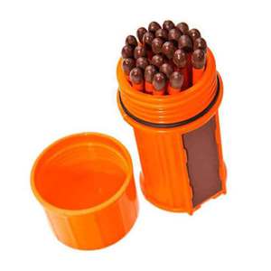 UCO Stormproof Match Kit with Waterproof Case 25 Stormproof Matches and 3 Strikers
