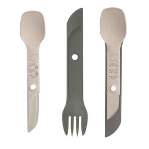 UCO Switch Spork Utensil Set with Tether - Sand Stone