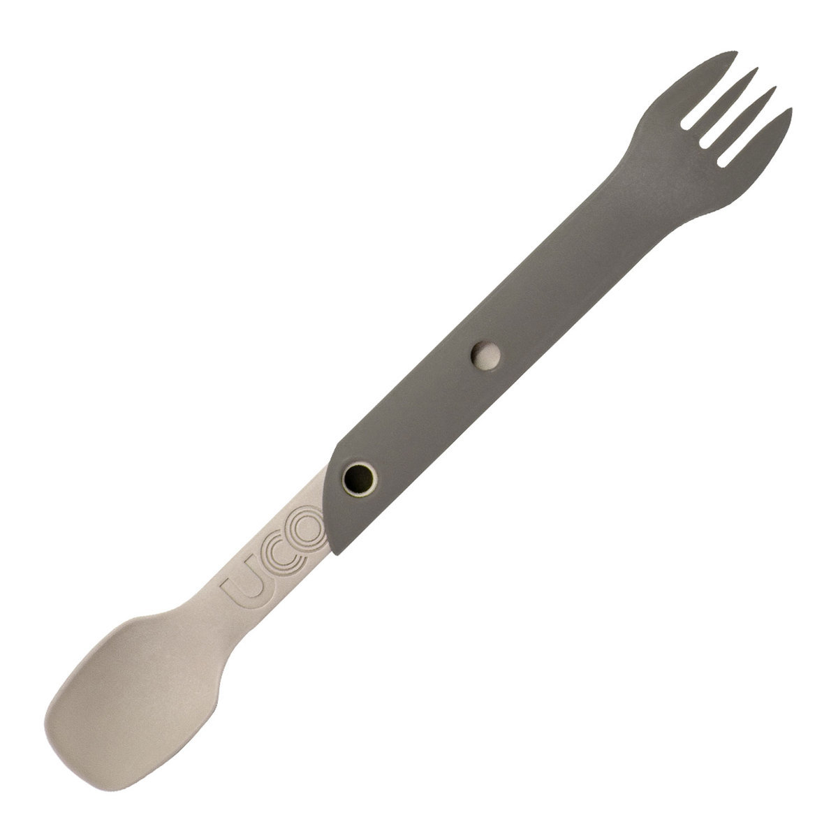 UCO Switch Spork Utensil Set with Tether - Sand Stone - Sand Stone 7in L / Extended 10.3in UCO Switch Spork Utensil Set with Tether - Sand Stone - Sand Stone 7in L / Extended 10.3in
