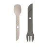 UCO Switch Spork Utensil Set with Tether - Sand Stone - Sand Stone 7in L / Extended 10.3in