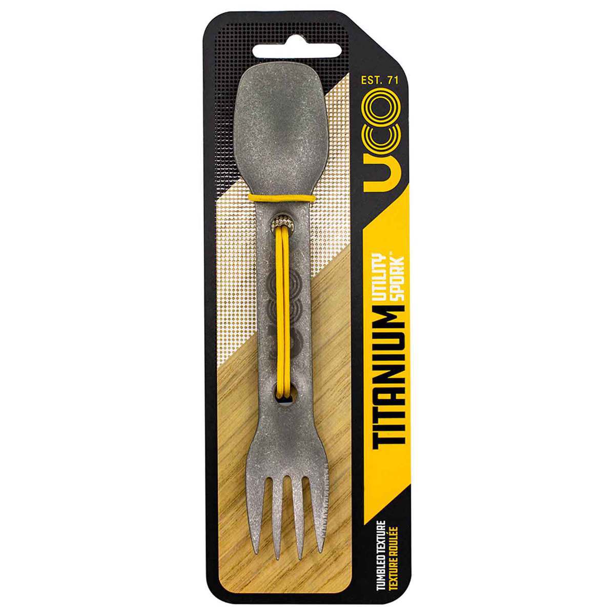 UCO Utility Spork with Tether - Stainless Steel UCO Utility Spork with Tether - Stainless Steel