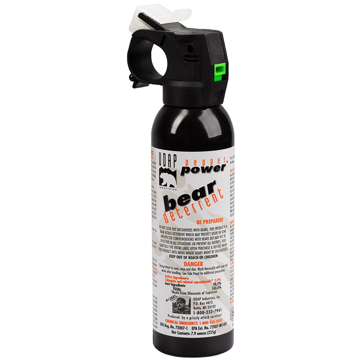 UDAP 7.9oz. Bear Sprays - Black 7.9oz UDAP 7.9oz. Bear Sprays - Black 7.9oz
