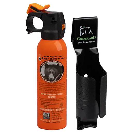 UDAP Bear Spray with Griz Guard Holster - Orange 7.9oz