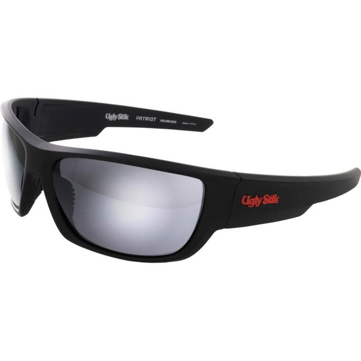 Ugly Stik Patriot Polarized Sunglasses - Matte Black/Smoke/Silver Mirror Ugly Stik Patriot Polarized Sunglasses - Matte Black/Smoke/Silver Mirror