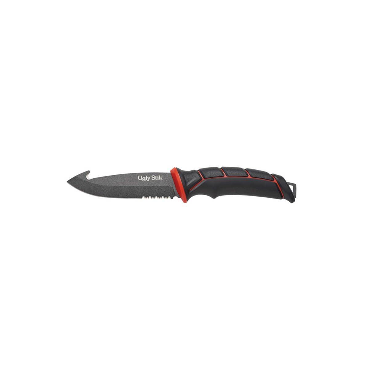 Ugly Stik Ugly Tools Gut Hook Bait Knife Fishing Tool - Black/Red - Black/Red Ugly Stik Ugly Tools Gut Hook Bait Knife Fishing Tool - Black/Red - Black/Red