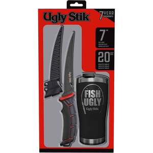 Ugly Stik Tools 7 inch Fillet Knife and Tumbler Gift Set