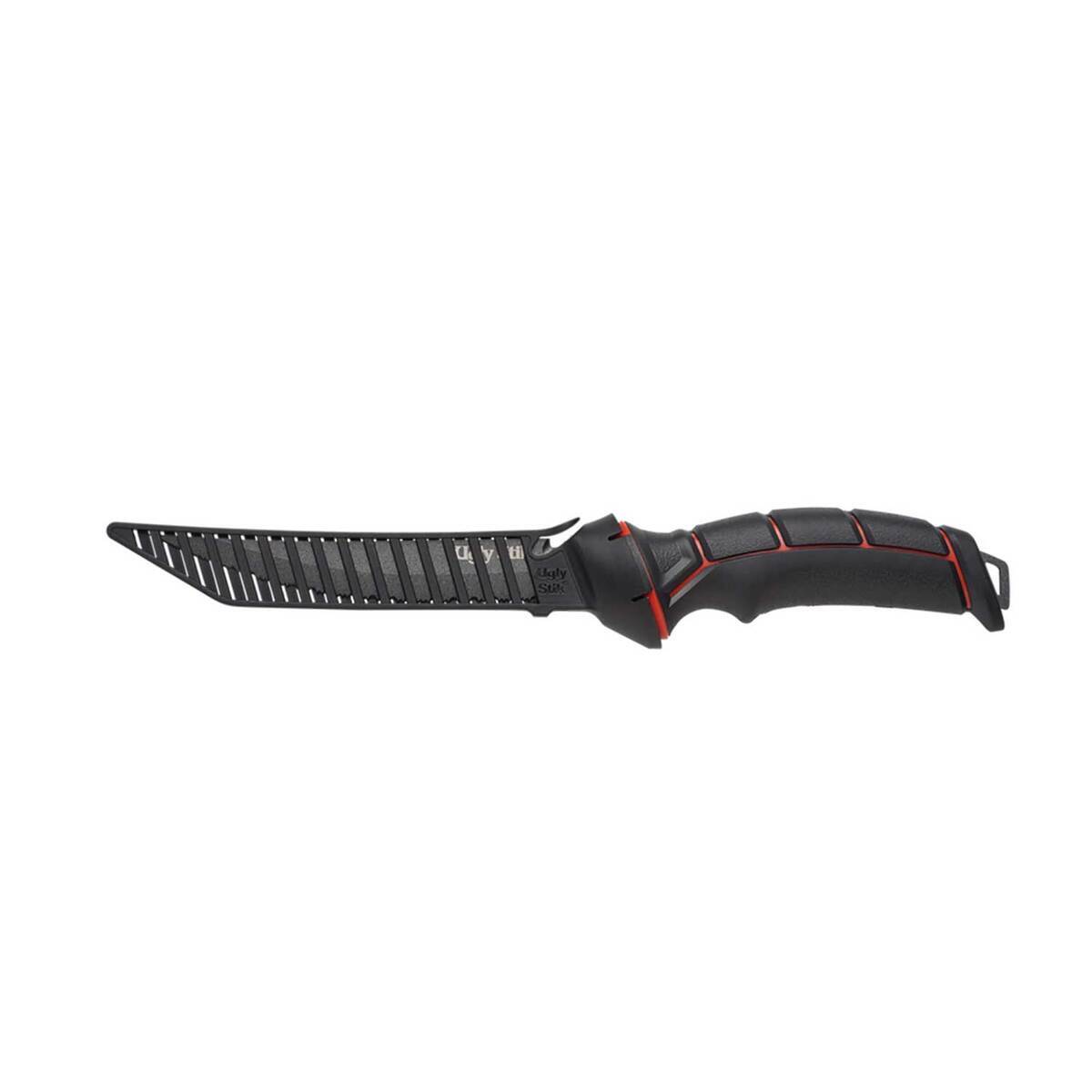 Ugly Stik Ugly Tools Serrated Knife Fishing Tool - Black/Red, 7in - Black/Red Ugly Stik Ugly Tools Serrated Knife Fishing Tool - Black/Red, 7in - Black/Red