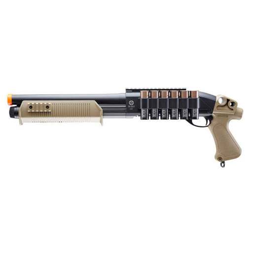 Umarex Tactical Force Tri-Shot Airsoft Shotgun – Black/Tan – Black/Tan