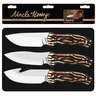 Uncle Henry 3 Piece Gift Tin Knife Set - Brown